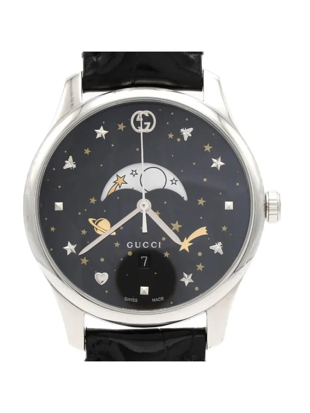 Gucci G-Timeless Moon Phase 126.3 SS Quartz Watch